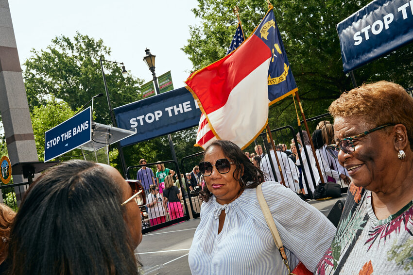 Sen. Natalie Murdock (D-Dist. 20) attended a veto rally in Raleigh on Saturday for S.B. 20. She says the bill poses a threat to Black maternal health.