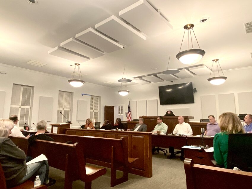 The Siler City Commissioners meeting on Monday, Oct. 16, 2023.