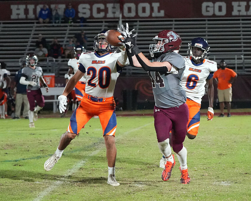 Linebacker/tight end Alex Hinchman (44) is expected to be a key player for Seaforth this season, his senior year.
