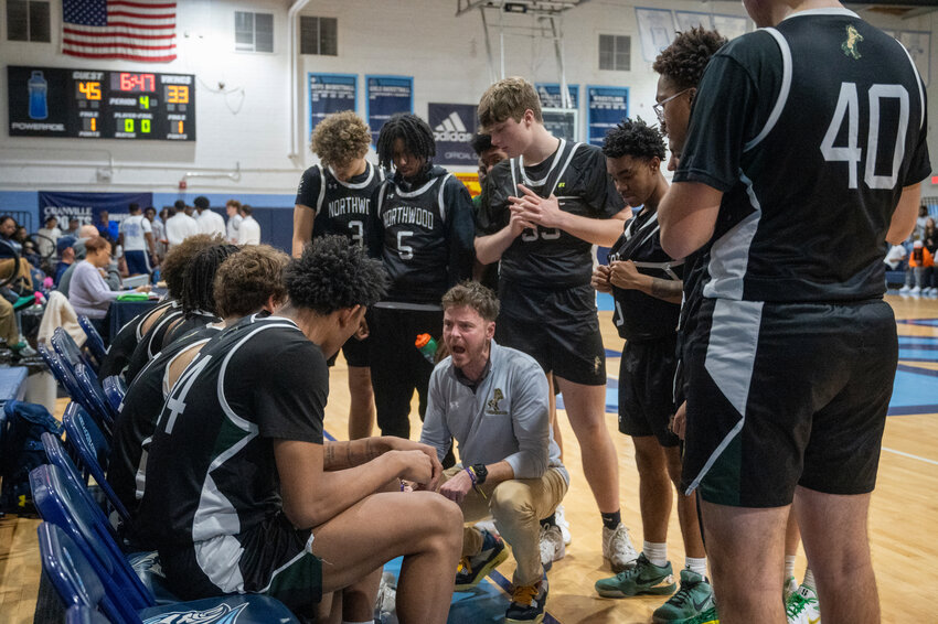 Northwood&rsquo;s against South Granville during the Columbia bracket of the Annual South Granville Holiday Invitational at South Granville high school in Creedmoor, NC on December 31, 2024. Northwood won 63-56.