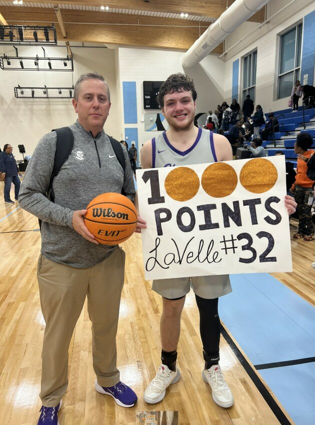 Chatham Charter&rsquo;s Brennan LaVelle celebrates his 1,000th career point