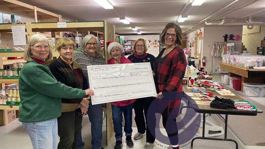 100 Women Who Care donated 10,650 to the Clare County Baby Pantry on Wednesday, Dec. 21.