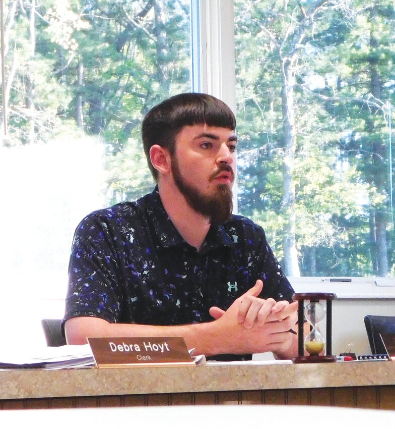 Brendan Powell, Hayes Township supervisor, discusses the importance of establishing a new proactive code enforcement protocol, rather than one that is complaint driven. A code enforcement officer job description and review of protocol will be addressed at the June 10 Hayes Township Board meeting.