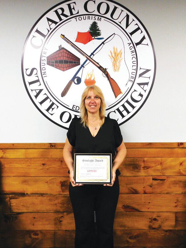 Clare County Clerk Lori Mott (Cleaver photo by Dianne Alward-Biery)