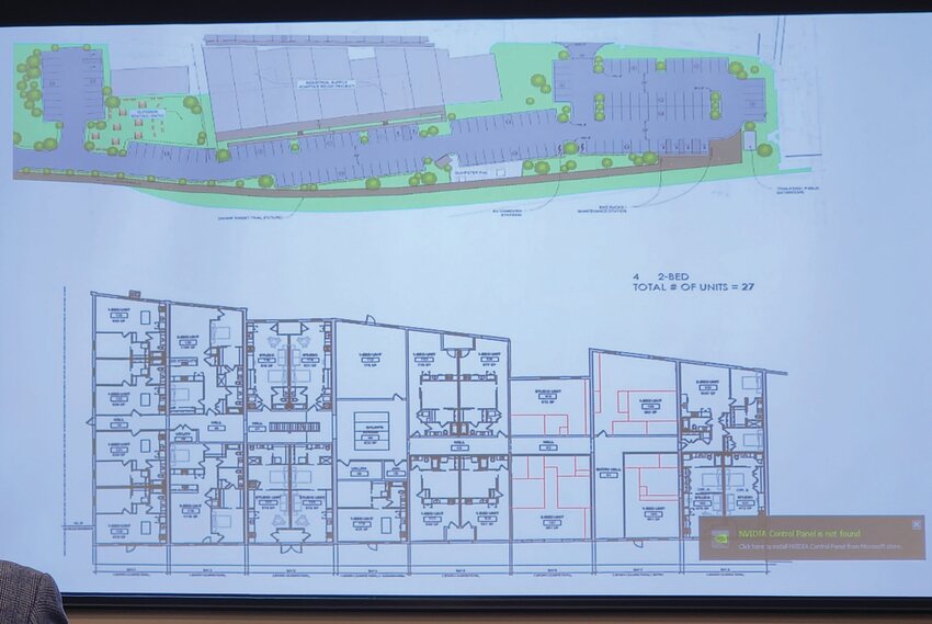 A plan for how the Industrial Supply Building could become 21 apartments.