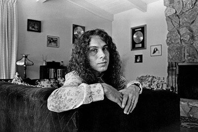 Ronnie James Dio at his home.