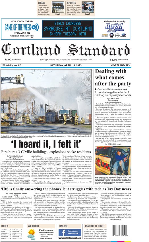 April 15, 2023 - Cortland Standard