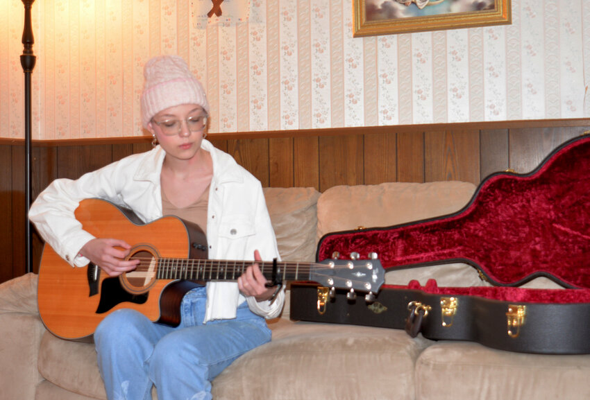 Musician Cloey Tierno rehearses for her upcoming sophomore album, which she is raising money for via a Kickstarter campaign.