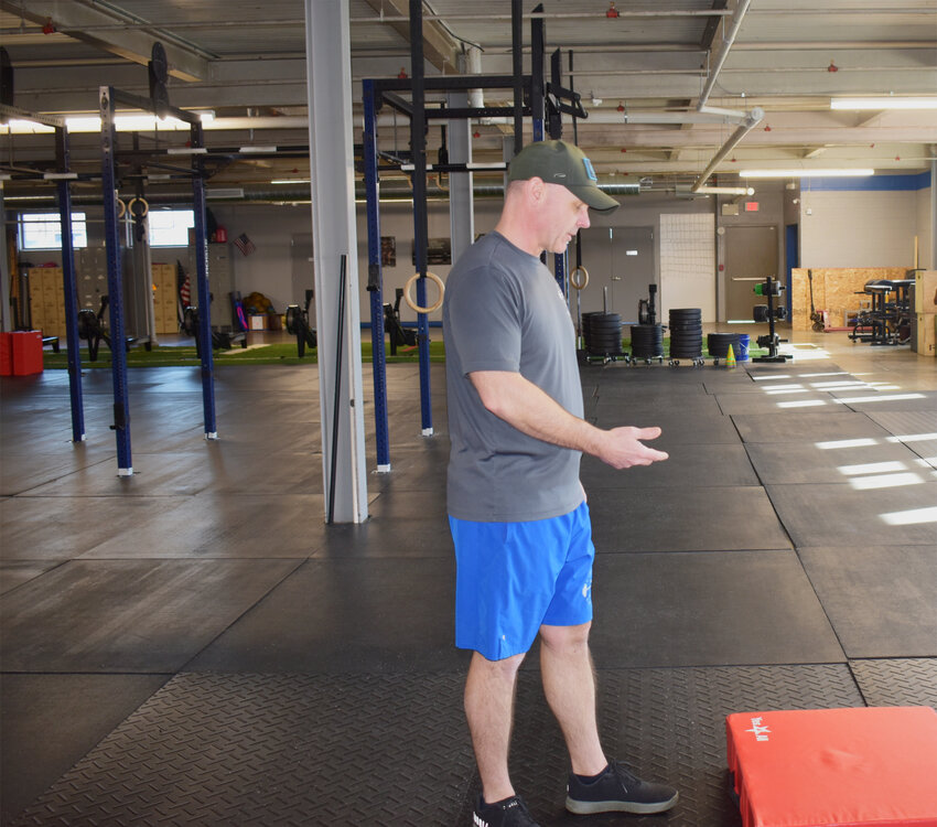 Cortland CrossFit co-owner Quentin Giles explains the workout during which a client in his 60s collapsed in cardiac arrest Feb. 15., prompting Giles and several other CrossFit athletes to being life-saving measures - they succeeded.