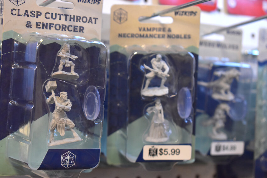 Figurines are for sale at Area 51. They can be painted at the store's figurine painting nights, which are from 5 to 7 p.m. every Tuesday.
