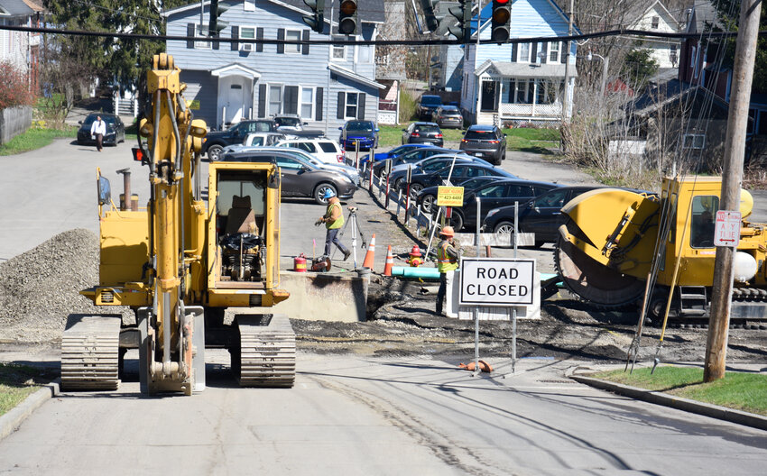 Crews continue to work on the first phase of this year's Groton Avenue reconstruction. Business owners say the digging on the street is digging into their business, too.