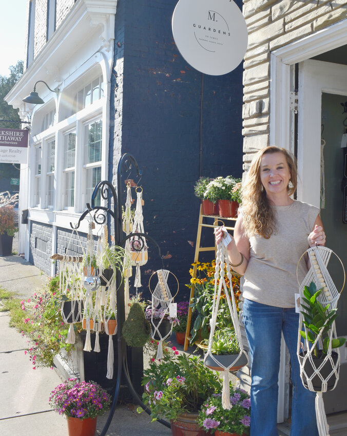 After years of working on her macrame and teaching others the skill via workshops, Julia Maslin has opened M. Guardens on James, in her hometown of Homer.