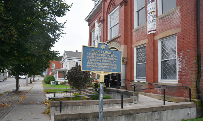 Peck Memorial Library in Marathon has an opera house and a long history. It has been a proposed project for a $4.5 million NY Forward grant, but the village hasn't released a list of projects for a new application.