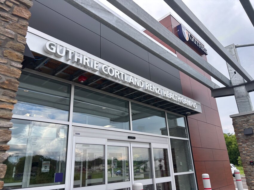 The main entrance of the new health campus.