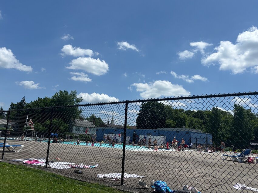 Cortland residents cool off at Wickwire Pool on a Monday when temperatures went over 90 degrees.