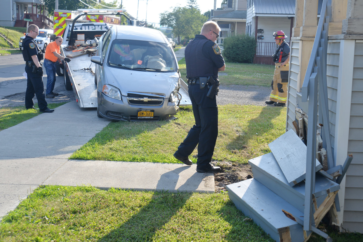 Groton Avenue crash Cortland Standard