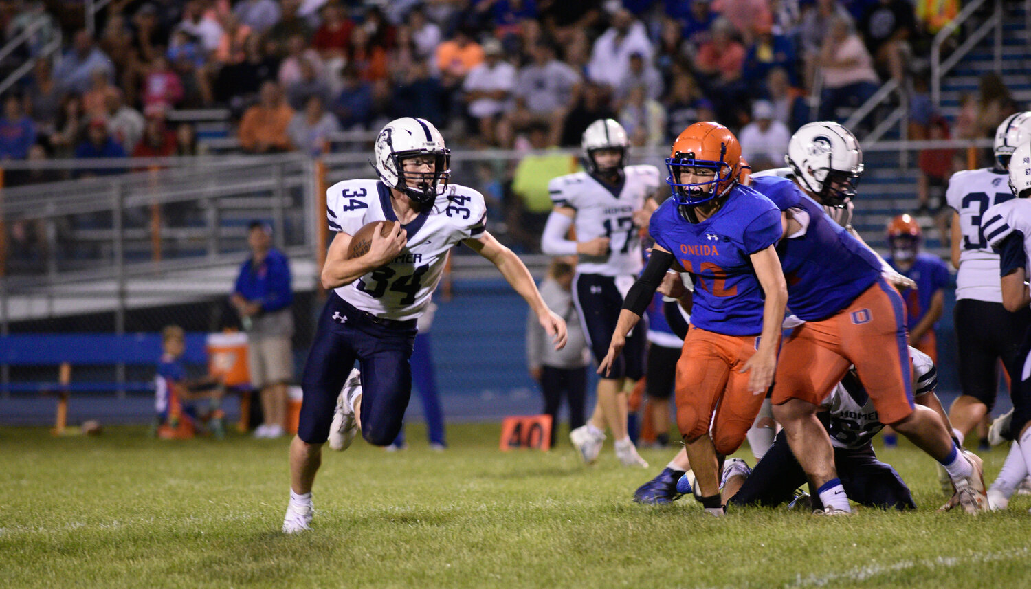 Homer football outslugs Oneida in opener - Cortland Standard