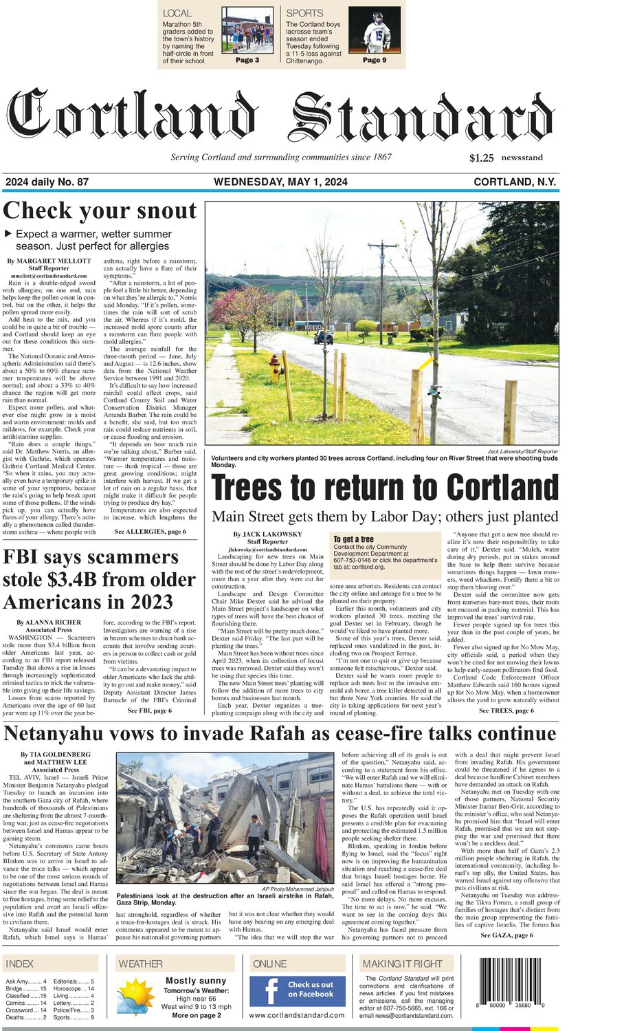 May 1, 2024 - Cortland Standard