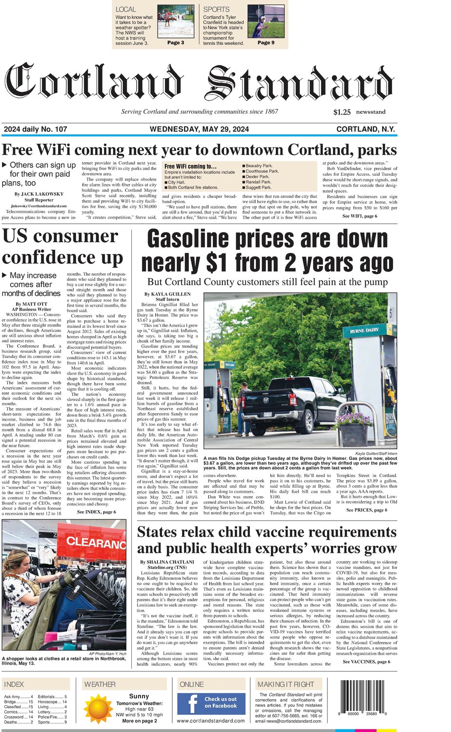 May 29, 2024 - Cortland Standard