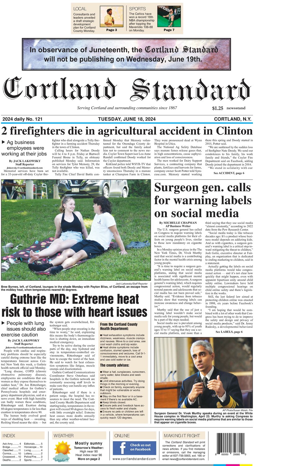 June 18, 2024 - Cortland Standard