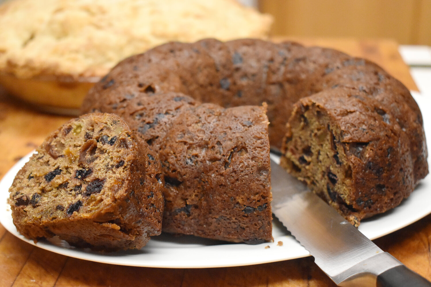 Fruitcake is scary, until you realize you don't need the candied fruit, but you do need to brush rum or brandy on it, as was traditional. In fact, it's a tasty addition to the holidays, if heavy like a pumpkin bread.