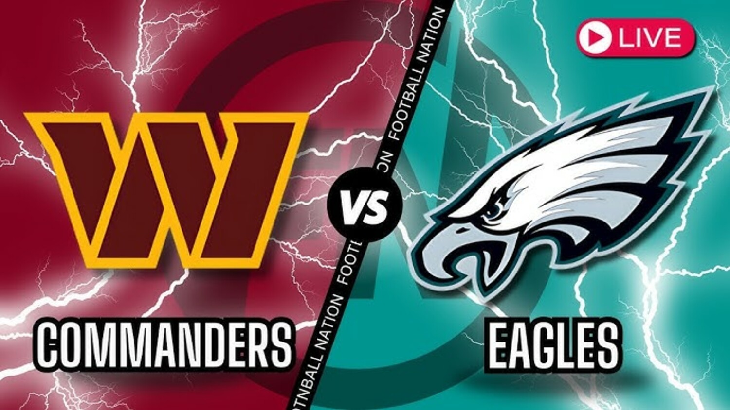 Watch Washington Commanders vs Philadelphia Eagles Live Online Free NFL