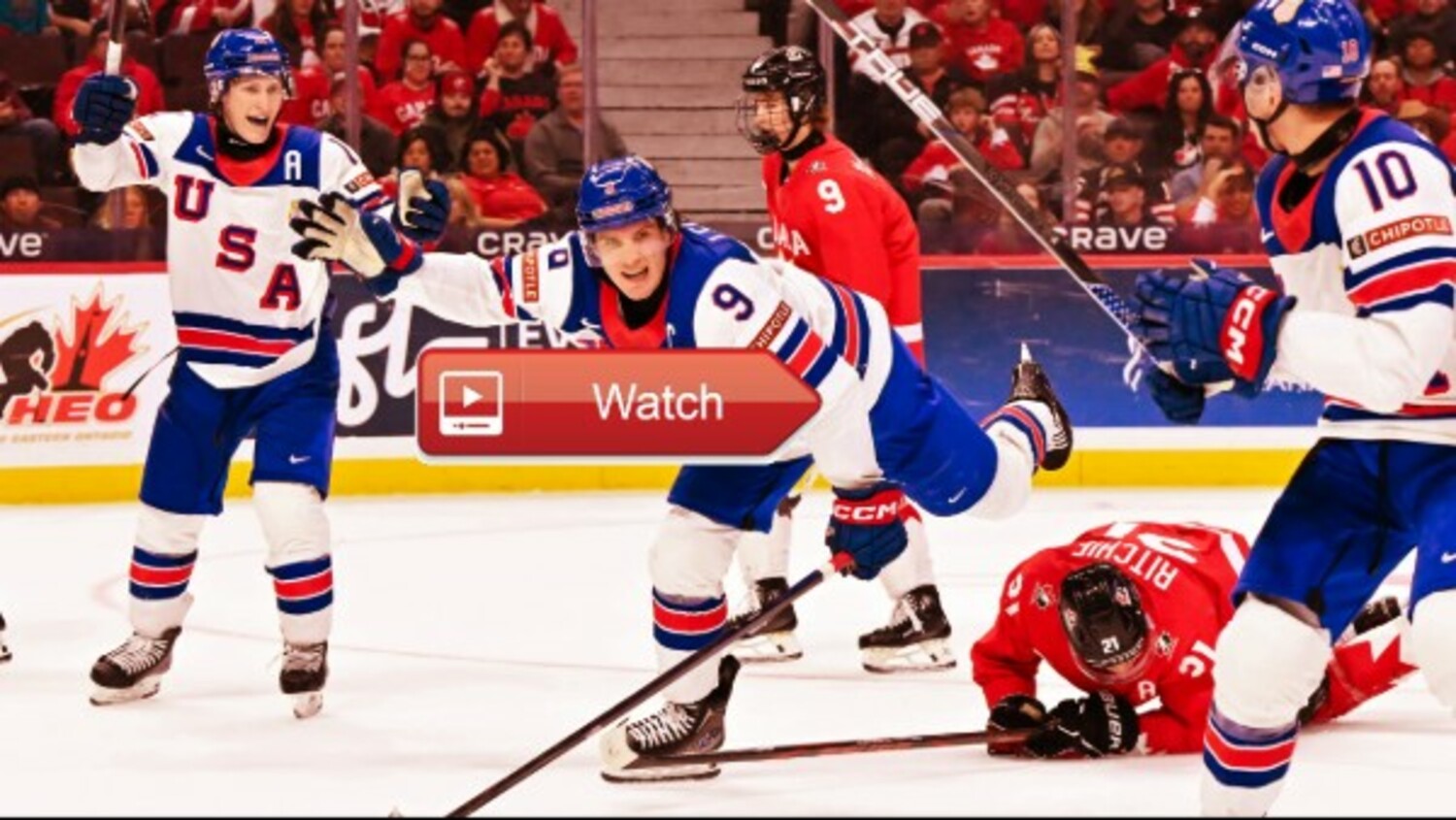 USA vs Switzerland LIVE 2025 World Juniors hockey quarterfinal game