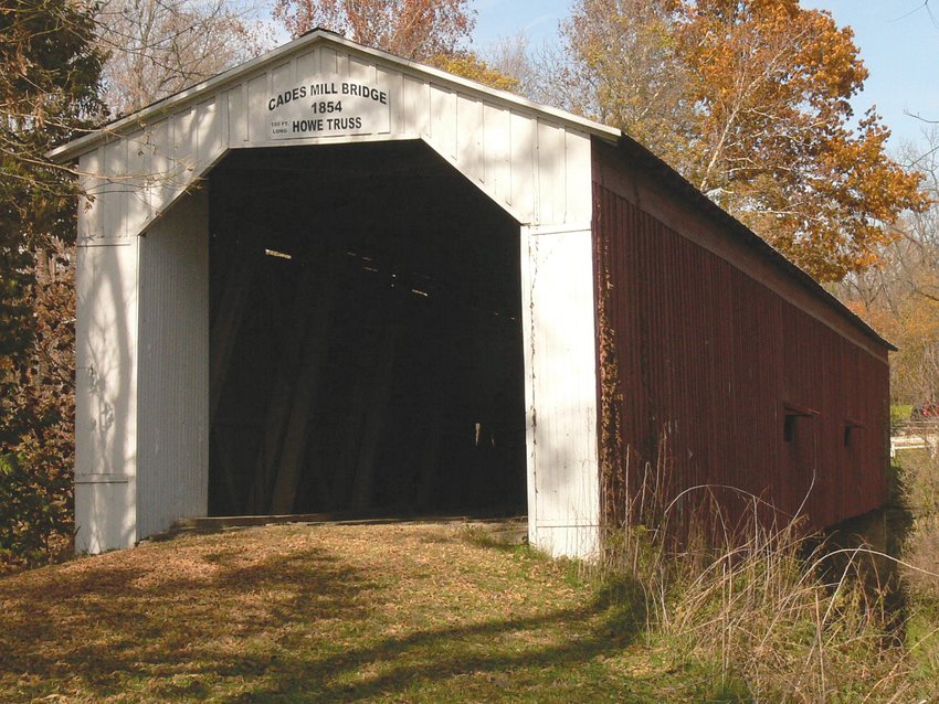 Cade's Mill Bridge in Fountain County.