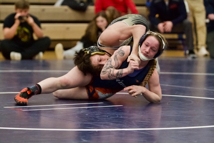 Senior Catie Campbell won the sectional title at 120 pounds for North Montgomery.