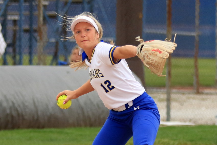 Olivia Reed collected one of the three CHS hits and played excellent defense at third base for the Athenians.