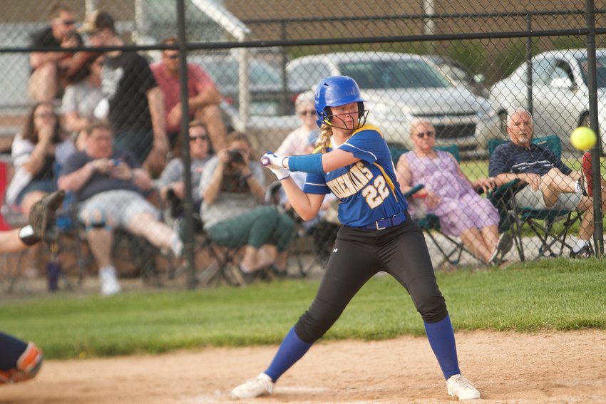 Kearston Hutchens played the hero roll for Crawfordsville as she drove in the run to give CHS the lead for good as the Athenians picked up their first win of the season over county rival North Montgomery 7-5 in eight innings.