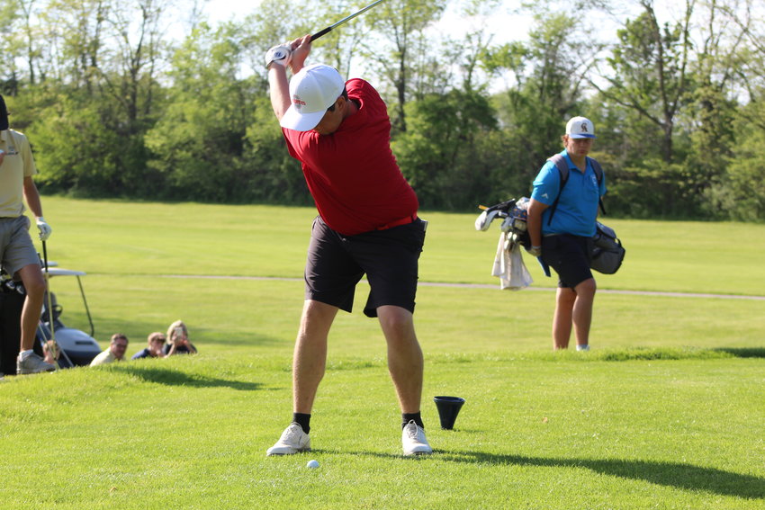 Southmont&rsquo;s Nolan Allen earned First-Team All-Conference honors with his 80 at the Conference Meet on Monday. He helped the Mounties earn a third place finish overall.