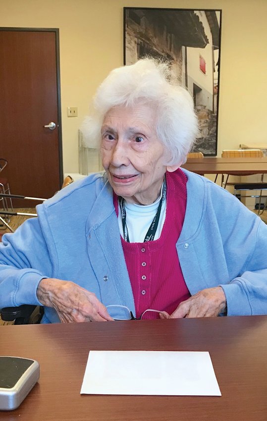 Photo Provided  Maxine Booker turns 100 years old this weekend, officially becoming the area&rsquo;s newest centenarian Sunday. Booker resides at Wellbrooke of Crawfordsville where she enjoys spending her time visiting with family, word searches and napping.