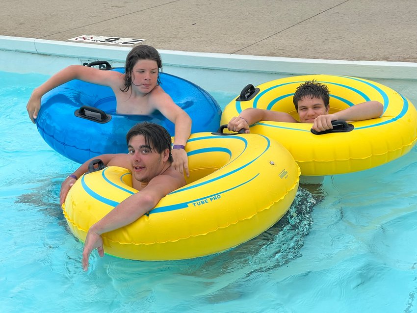 Draco, JJ, and Cameron are all beating the summer heat at Tropicanoe Cove Water Park. The three are all part of the JUMP program that is being put together by the Montgomery County Youth Service Bureau.