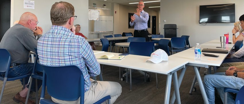 Bob Inglis, a former Congressman and executive director of   RepublicEN, a conservative organization working to address climate change, spoke Wednesday at Fusion 54 in Crawfordsville.