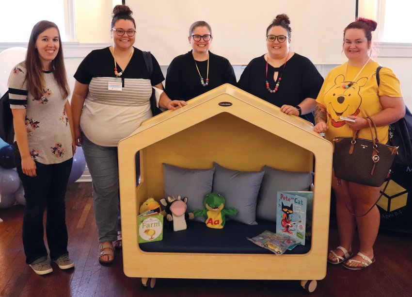 New Beginnings Child Care staff won the book nook on Saturday at the Early Learning Expo. The Montgomery County Early Childhood Coalition through the generous support of their donors provided this and other prizes. Expo attendees gathered to hear from experts about trends in their field.
