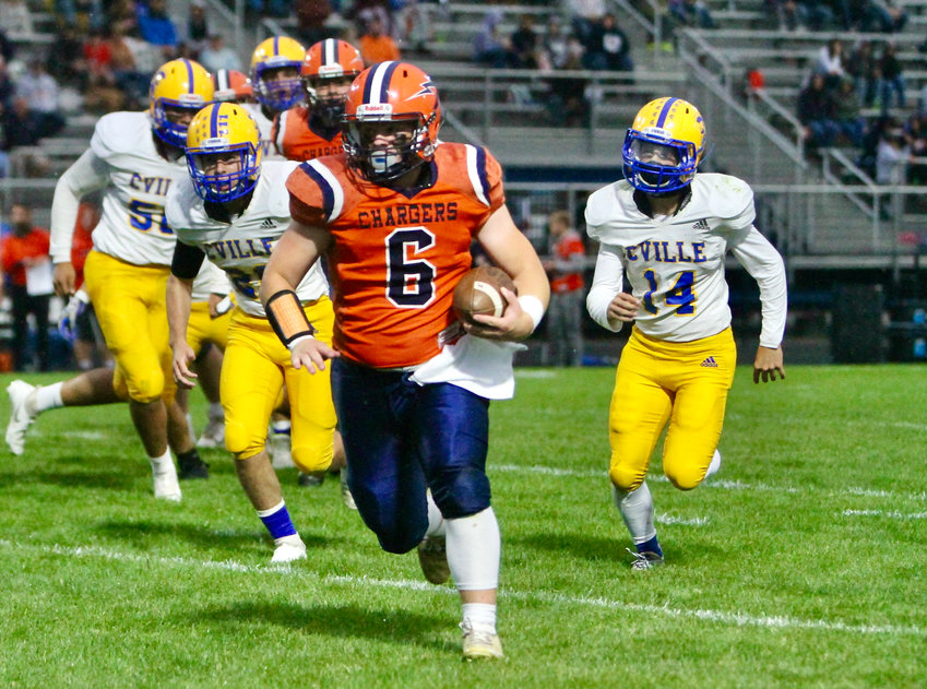 Charger junior quarterback Ross Dyson tallied 200 total yards in North Montgomery&rsquo;s dominating 44-7 win over Crawfordsville on Friday.