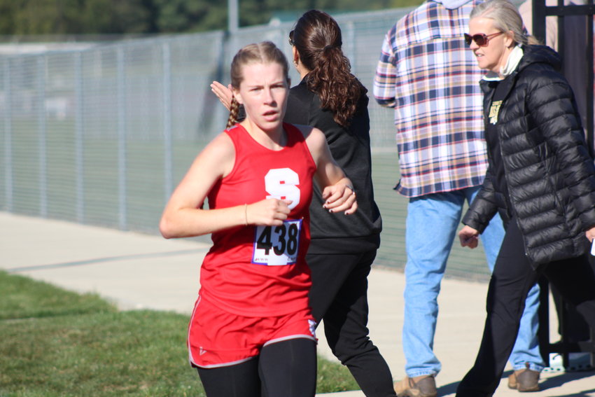 Southmont senior Faith Allen won her first SAC XC title of her career on Saturday with a time of 20:14