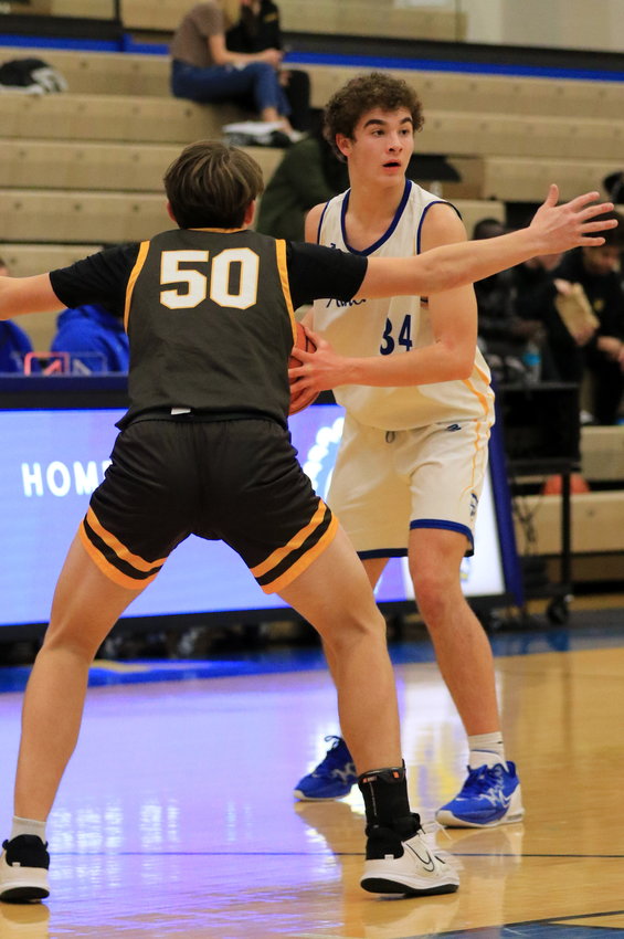 Sophomore big man Alec Saidian led CHS with a double-double scoring 18 points and grabbing 11 rebounds in Crawfordsville&rsquo;s 57-49 win over Speedway