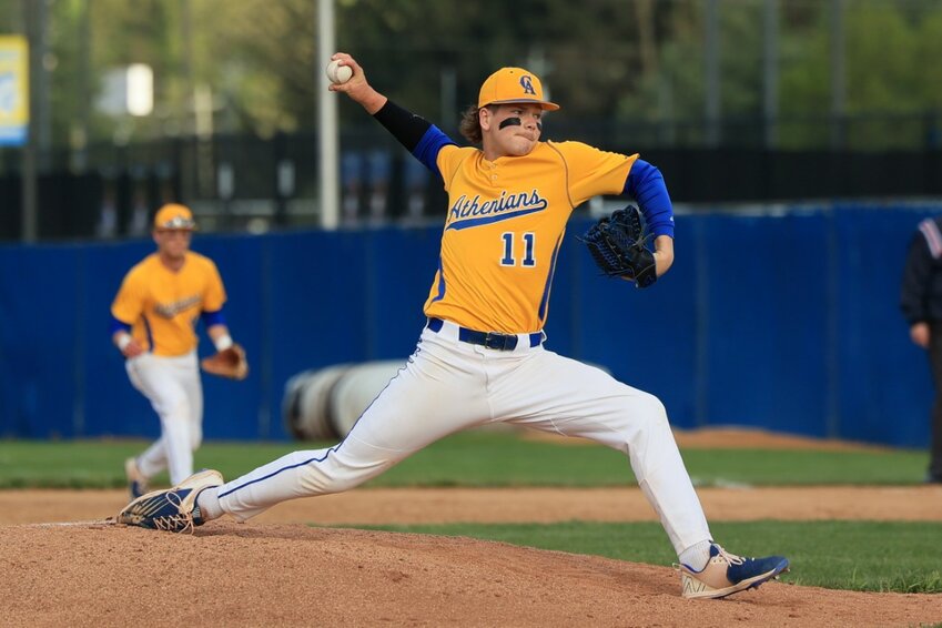Senior Cale Coursey impressed yet again for Crawfordsville striking out 10 and allowing just a single un-earned run in the 3-1 Athenian win over Benton Central.