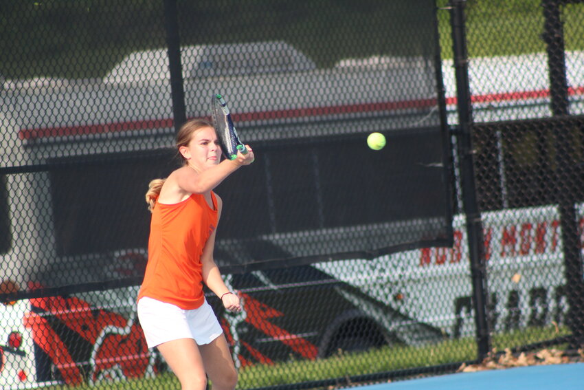 North Montgomery's Sydney Neideffer helped the Chargers secure a 5-0 win over Clinton Prairie.