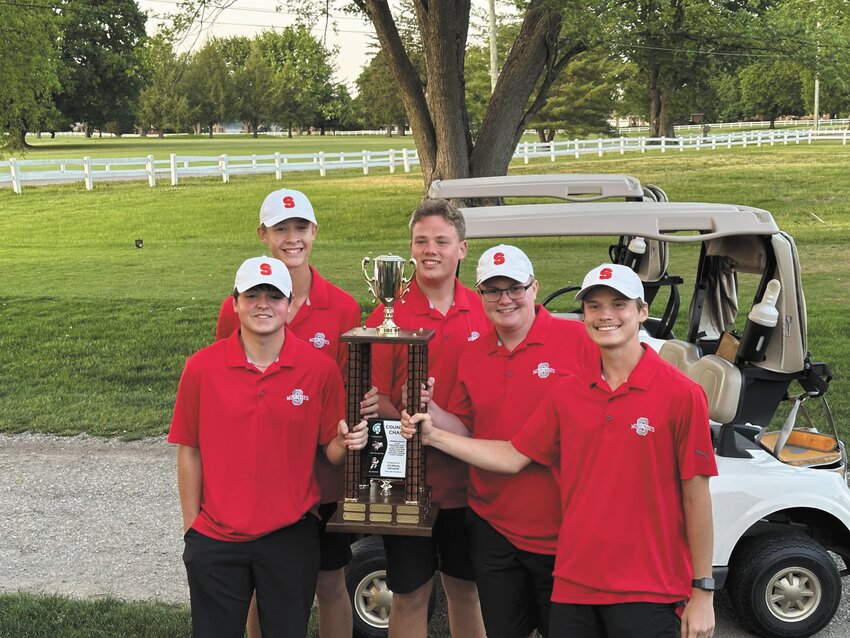 Southmont boys golf fired a 337 on their home course during Thursday&rsquo;s Montgomery County Golf meet to win the county title. The win for the Mounties also gave Southmont their fourth County Chase Championship in the last five years. The team poised for a picture with the Chase Trophy.