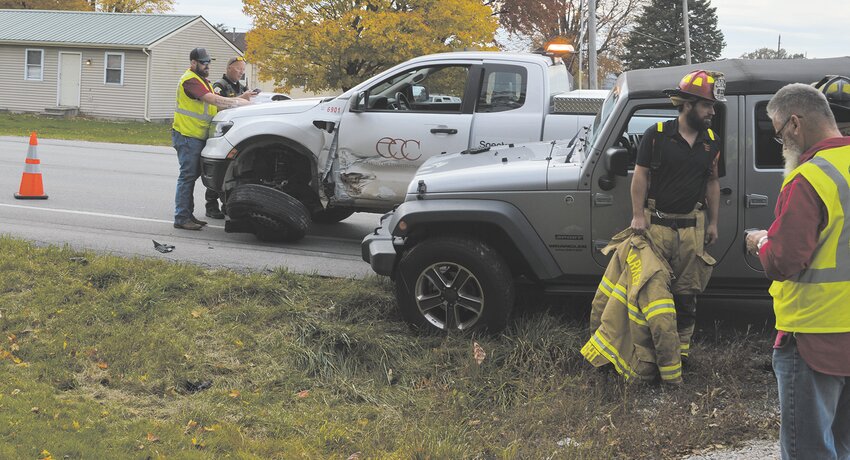 Members of the Montgomery County Sheriff's Office, Crawfordsville Fire/EMS Department and New Market Volunteer Fire Department responded at 3:57 p.m. Tuesday to a minor personal injury crash involving two vehicles at U.S. 231 and C.R. 500S near Amerigas.