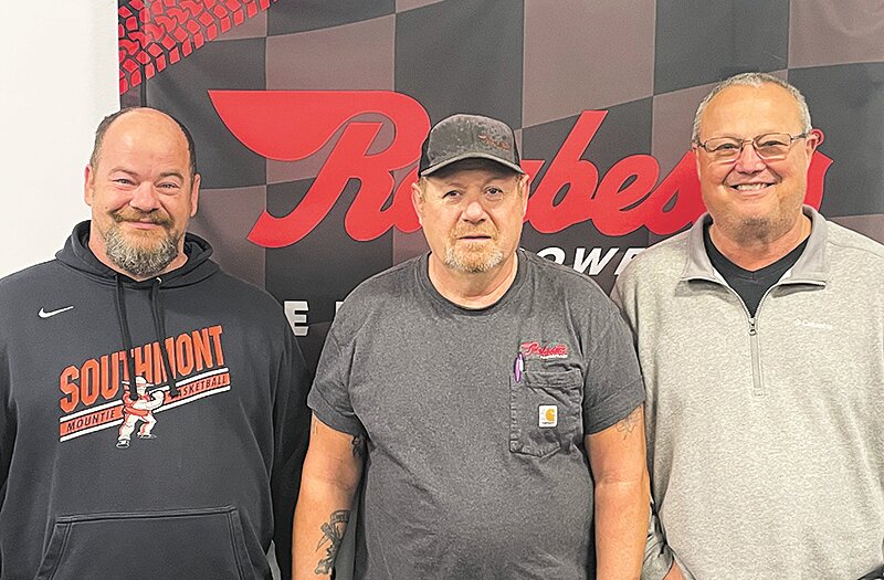 Pictured, from left, are Chris Conkright, Duane Kiger and Tim Pearson.