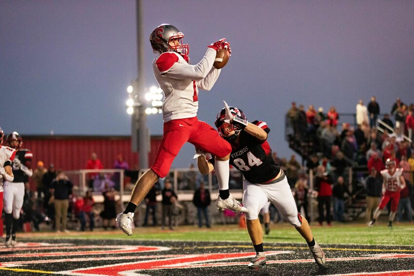 Aaron McMasters caught the lone Mountie touchdown as Southmont football saw their historic season come to an end with a 37-7 loss to North Posey in the semi-state on Saturday night.