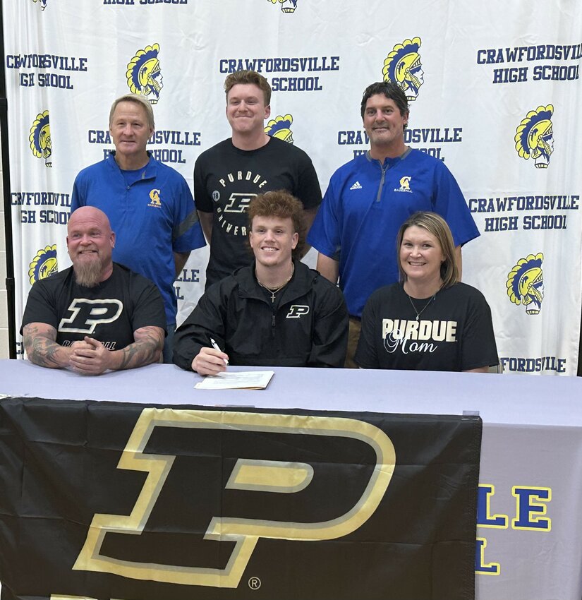 Crawfordsville senior ace Kale Wemer officially put the pen to the paper last Friday when he signed to continue his baseball career at Purdue University.