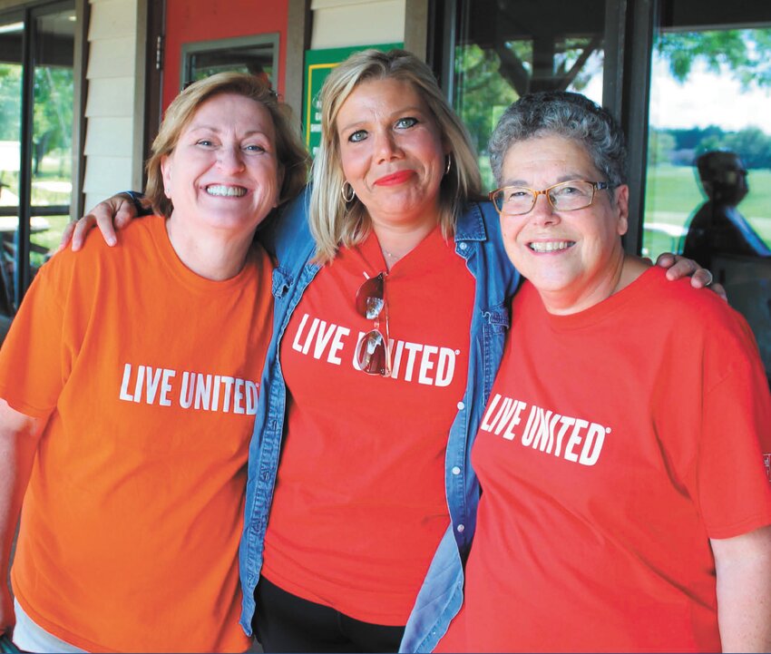 Pictured are, from left, Michele Hunley, 2023 campaign chair, Kayla Bretney, board member, and Dr. Kathy Steele, 2022 campaign chair.