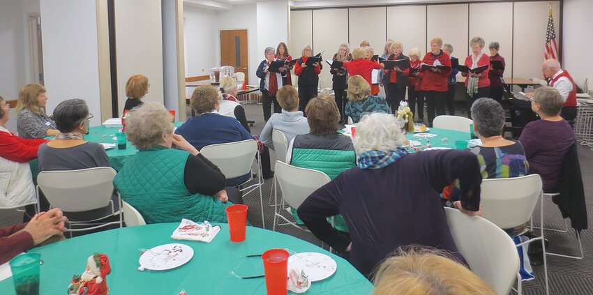 Members of the Crescendos entertained at the December meeting of the Montgomery County Retired Teachers Association.