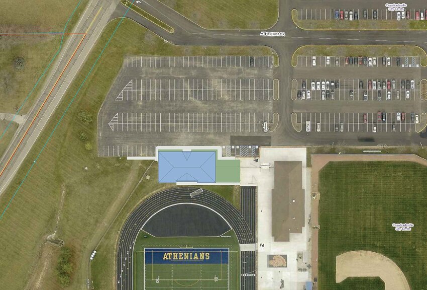 A new administration building will be constructed near the athletic facilities at Crawfordsville High School.