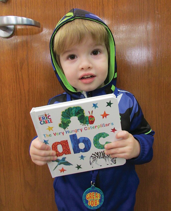 Isaac Phipps, 3, has completed 1,000 Books Before Kindergarten program at the Crawfordsville District Public Library. He is the son of Adam and Julia Phipps. Issac's favorite book is &quot;Pete the Cat&quot; by James Dean. Mom said, &quot;We love our library! It's so great to get out of the house and read together. Thank you for everything you do!&quot;